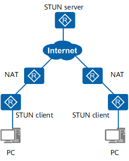 Typical STUN networking