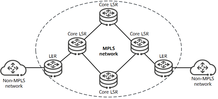 MPLS network structure